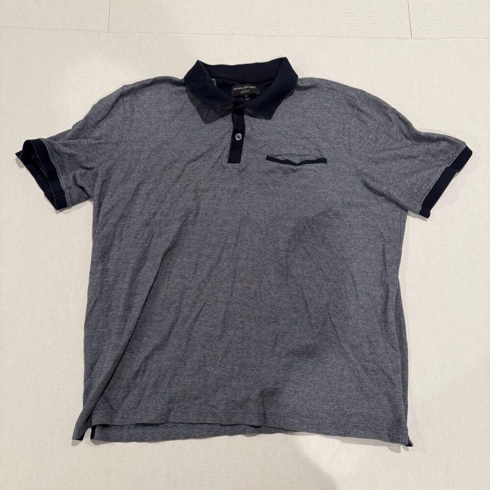 Banana Republic Dress Polo Shirt Men's Size XL Short Sleeve Casual